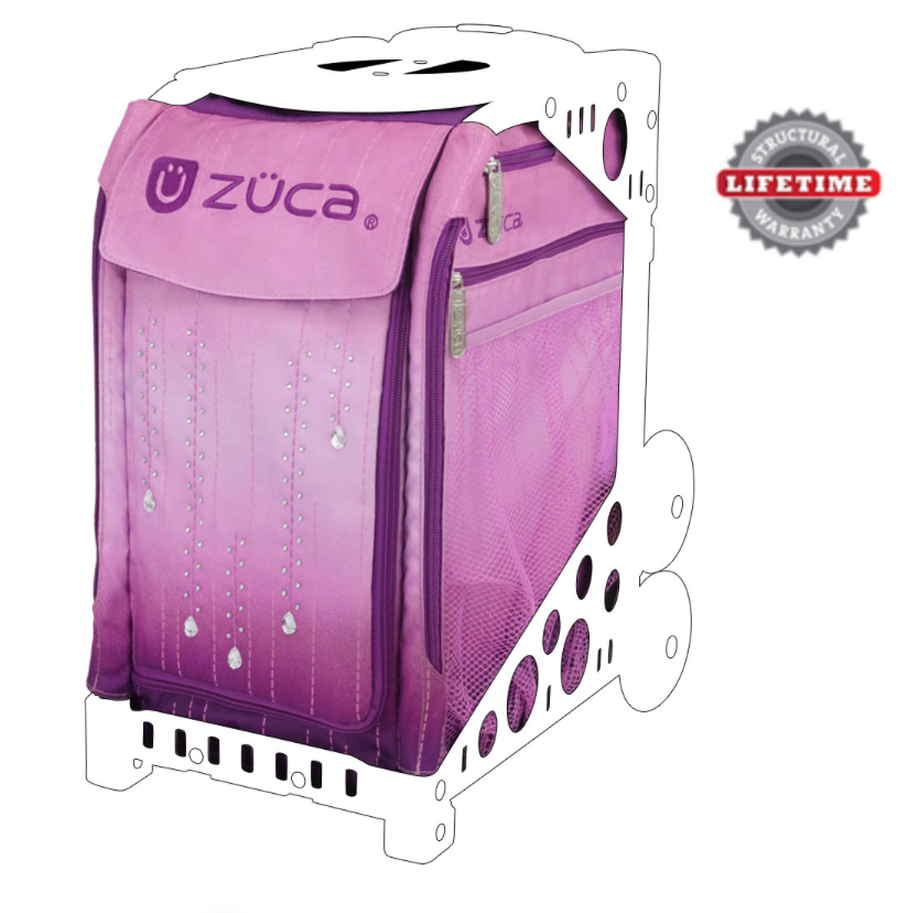 Gift Lunchbox and Seat Cushion Zuca Ice Queen Sport Insert Bag & Black Frame w